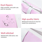 Sooez Big Capacity Pencil Case, Extra Large Pencil Pouch with Zipper Pocket, Wide Opening Pencil Bag, Portable Stationery Organizer, Cute Aesthetic School Office Supplies for Teens Girls, Sky Blue