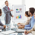 Tinlade 6 Pack Magnetic Dry Erase Whiteboard Message Presentation White Board White Board Dry Erase Aluminum Frame Hanging Whiteboard for School Home Office (18 x 24 Inches)