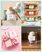 M100 Square Label 1.57'' x 1.18'' (40 x 30 mm), Compatible with Label Maker M110/ M220/ M221/ M120/ M200/M260/M150, White, 230 Labels/Roll, Multi-Purpose Adhesive Thermal Labels, Black on White