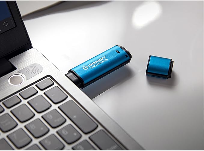 Kingston IronKey Vault Privacy 50 256GB Encrypted USB | FIPS 197 | AES-256bit | BadUSB Attack Protection | Multi-Password Options | IKVP50/256GB