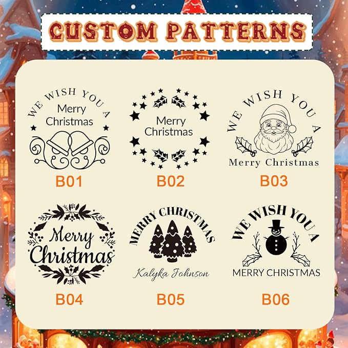 HDSD Custom Book Embosser,Personalized Your Name & Design,for Envelopes,Wedding Invitation,Christmas Book Embosser and More,Craft Your Own Elegant Book Stamps for Bibliophiles & Gift Giving