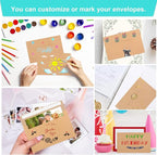 65 Packs A4 Invitation Envelopes, Brown Kraft Envelopes, 4x6 Photo Envelopes for Invitations, Envelopes Self Seal for Weddings, Baby Shower, Photos, Postcards, Greeting Cards, Mailing