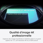 Insta360 Link 2C - 4K Webcam for PC/Mac, 1/2" Sensor, Auto Framing, HDR, AI Noise-Canceling Mic, Gesture Control for Streaming, Video Calls, Gaming, Works with Zoom, Teams, Twitch & More