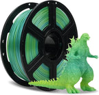 FLASHFORGE Chameleon Gradient Rapid PLA Filament Yellow & Green, High Flow Speedy Filament 1.75mm Max 500mm/s Fast Printing, Displays Shimmering Effects from Various Angles and Light