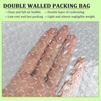 Bubble Out Bag16x20 Inch, 16 Pack Clear Bubble Pouches Wrap bags for Packaging, Double Walled Shockproof Bubble Cushioning Wrap Bag for Packing, Storage and Moving Supplies for Dishes