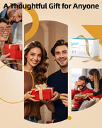 3-in-1 Wireless Charger with Pen Holder, Desk Clocks with Temperature and Humidity, Compatible with iPhone 16/15/14/13/12/11/8Series, Pencil Holder for Desk Home Office, Men Gift Idea Gadget, Blue