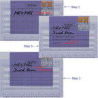 SKATAN Letter Writing and Envelope Addressing Guide, fits a Wide Range of Letter Paper and Envelopes