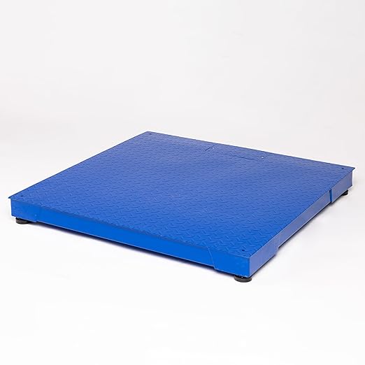 PEC Tools FS Series Professional Grade Steel Floor Scale - Heavy-Duty Pallet Scale and Shipping Scale for Industrial Use - Weighing Scale for Packages Up to 1000x0.1lb - 24x24