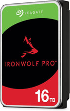 Seagate IronWolf Pro, 16 TB, Enterprise NAS Internal HDD –CMR 3.5 Inch, SATA 6 Gb/s, 7,200 RPM, 256 MB Cache for RAID Network Attached Storage (ST16000NT001)
