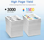 LC406 Ink Cartridges for Brother Printer for Brother LC406 LC406XL Ink Cartridge Work for MFC-J4535DW MFC-J4345DW MFC-J4335DW MFC-J5855DW MFC-J5955DW MFC-J6555DW MFC-J6955DW Printer (4 Pack)