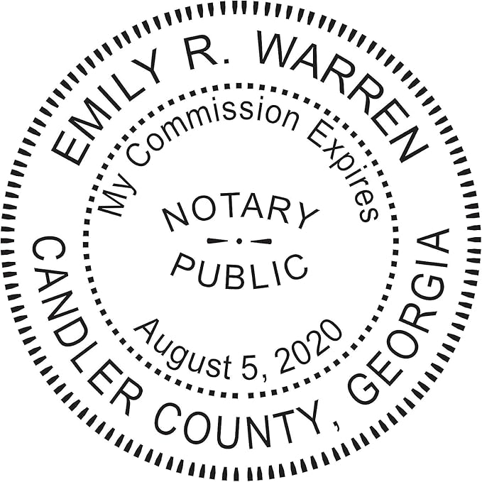 MaxMark Notary Stamp for State of Georgia - Pre-Inked Stamp
