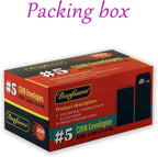 200 Pack #5 Black coin envelope 3.125 x 5.5 inches Kraft Envelopes Classic Small Parts Envelopes with Self Adhesive Gummed Flap for Coins Cash Credit Cards Seeds