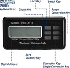 Shipping Scale 660lbs LCD Digital Postal Scale, Stainless Heavy Duty Postage Scale for Packages, 300kg Capacity Platform Scale for Shipping Weighing（14"X 12"）