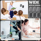 Sherr 36 Pcs Microfiber Shag Magnetic Erasers Bulk Washable Dry Erase Whiteboard Erasers for Whiteboard, Chalkboard, and Memo Boards Marker, Chalk Mark, Home School Classroom Office(Gray Color)