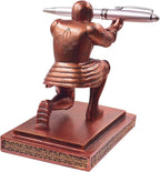 Executive Knight Pen Holder with a Pen Personalized Desk Accessories Decor Home Office Cool Pen Stand Red