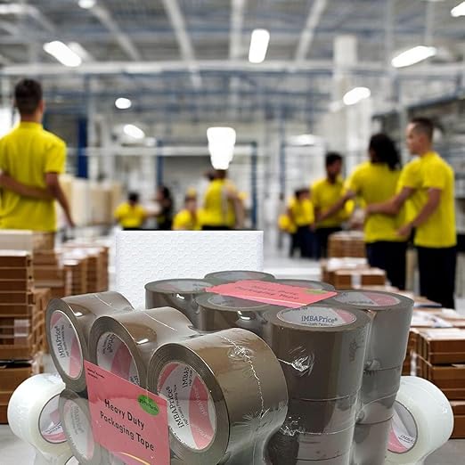 iMBAPrice 3-inches Shipping Packaging Tape - 1 Box of Premium (24 Roll of 110 Yards) 24 x 330 Feet Long 3" Wide Heavy Duty Brown Moving Packing Tape