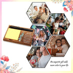 Office Baptism Gift for Boss, Christian Gift for Boss, Sobriety Gift for Boss, Serenity Prayer Gift for Boss, Wooden Sticky Note Holder With Inspirational Quotes,16.5 x 12 x 1.5 cm,XXN47