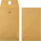Frienda 4 Sizes Clasp Envelopes Kraft Paper Catalog Clasp Envelope with Closure for Filing, Storing or Mailing Documents, 50 Pieces (6 x 9 In, 9 x 12 In, 10 x 13 In, 12 x 15.5 In,Brown)