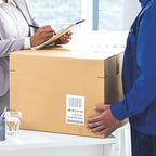 BESTEASY 16000 Round Corner Half Sheet Self Adhesive Shipping Labels for Laser and Ink Jet Printers, White Blank (8000 Sheets, 16000 Labels)