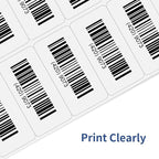 STARLIBOO Transparent Stickers Labels - 2" x 4" Address Labels Mailing Stickers for Laser/Inkjet Printer 8.5"×11"- 20 Sheet