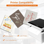 28 Sheets Silver Shimmer Cardstock 8.5 x 11 Craft Paper, 92lb Premium Glossy Grey Paper Card Stock for Wedding, Scrapbooking, Business Cards, Making Cards, Menus