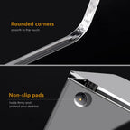 2-Pack Acrylic Magazine File Holder Desk Organizer Magazine Rack, Clear, Vertical File Sorter Holders, 9.45"D x 3.54"W x 10.24"H