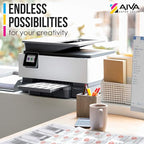 Printable Vinyl Sticker Paper for Laser Printer - Matte White - 15 Self-Adhesive Sheets - Waterproof Decal Paper - Standard Letter Size 8.5"x11"