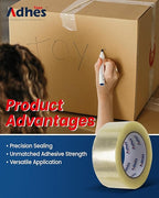 ADHES Heavy Duty Packing Tape, 30 Rolls, 1.88 Inch x 55 Yards, 2 mil Shipping Tape Refills, Packaging Tape, Box Tape for Moving, Shipping, Mailing and Sealing