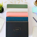 Undated Weekly Planner | 8.25” x 11.75” Work To-Do Notebook | ADHD Academic Organizer | Multi-Layout | Men and Women Planner | College Supplies | Pink | Landscape Layout