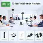 Tenveo 12X Optical Zoom PTZ Conference Camera USB3.0/HDMI 90° Wide View Angle, FHD 1080P 60FPS for Video Conferencing Business Meeting Church Services Worship Education Zoom Teams OBS