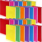 Sherr 28 Pack Stretchable Jumbo Book Sleeve Covers 14.5 x 9 Inch Stretchable Book Covers Fabric Book Cover Protector Reusable Book Cloth for Classroom Most Hardcover Book About 9 x 12 Inch