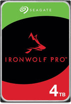 Seagate IronWolf Pro, 4 TB, Enterprise NAS Internal HDD –CMR 3.5 Inch, SATA 6 Gb/s, 7,200 RPM, 256 MB Cache for RAID Network Attached Storage (ST4000NT001)
