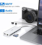 USB C Docking Station Dual Monitor HDMI for HP, Laptop Docking Station 3 Monitors Triple Display USB C Hub Adapter to 2 HDMI 4K,DP,Ethernet,6 USB,PD,SD/TF, Audio, USB C Dock 14 in 1 for Surface