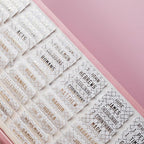 UPAFEXXI-Laminated Bible Tabs (Gold Foil Embossed Lettering), Bible Tabs for Women and Men, Reposition Large Print Stickers, Easy to Read and Apply, 80Chapters Labels for Easy Navigation(White)