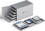 Yottamaster 5 Bay External Hard Drive Enclosure, Aluminum USB3.0 3.5" HDD Enclosure for 3.5 & 2.5 Inch SATA HDD/SSD, Support 90TB(5x18TB) Direct Attached Storage DAS, Non-RAID [PS500U3]
