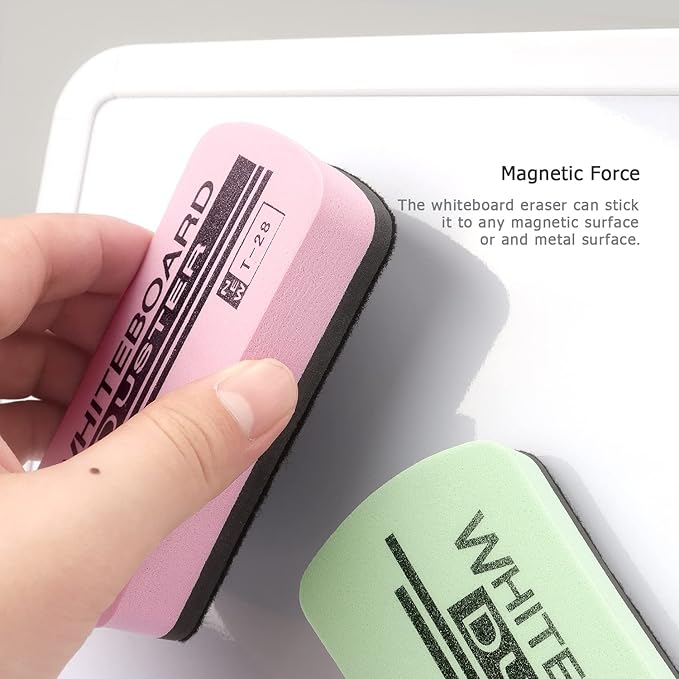 Tamaki 6 Pack Dry Erasers for White Board Magnetic Whiteboard Eraser, Whiteboard Erasers for Kids Classroom, Pastel Color