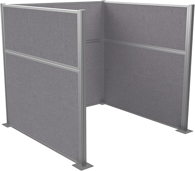 Versare Hush Panel Cubicle Kit | Workstation Partition Walls | Sound Dampening Cubicle Walls | Partitions for Desks
