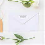 White Address Labels for Business - Personalized Return Address Labels, Custom Mailing Labels, Shipping Stickers for Envelopes and Packages (Sans Serif Font)