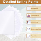 28 Sheets White Shimmer Cardstock 8.5 x 11 Printer Paper, 250gsm/92lb Heavyweight Paper Card Stock for DIY Card Making, Business Cards, Wedding Invitations, Menus, School Crafts