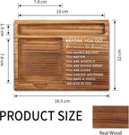 vizuzi Before You Go Affirmation Sticky Note Holder, Inspirational Positive Motivational Classroom Office Desk Self-Stick Note Pad Holders ZSS42