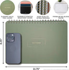 Undated Daily Planner | 8.25” x 11.75” Work To-Do Notebook | ADHD Academic Organizer | Multi-Layout | Men and Women Planner | College Supplies | Navy | Landscape Layout