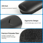 MaxGear Dry Erase Eraser, Magnetic Whiteboard Eraser for Glass Board, Dry Erase Board, Dry Erase Board, Chalkboard Wiper with Built-in Magnet, Teacher Supplies for School, Office, Home, Black, 2 Pack