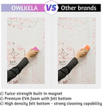 OWLKELA 48Pcs Dry Erase Erasers, Colored Magnetic Whiteboard Cleaning Tool for Classroom, School Supplies and Office