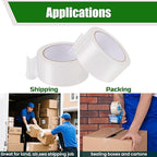 Lichamp Clear Packing Tape, 12 Rolls Heavy Duty Packaging Tape Refill for Moving Boxes, Mail Shipping Supplies, 1.88 inch x 55 Yard x 2.6 mil, A212TP