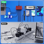 USB C Charger 300W USB C Charger Block 8-Ports GaN IV Fast Charging Station,PD 100W Laptop Charging Hub Wall Charge Adapter Compatible with MacBook/Air,DELL,Steam Desk,iPhone 16/15/14,Galaxy