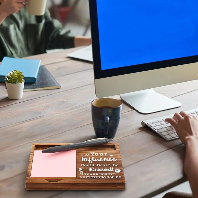 Inspirational Teacher Quotes Sticky Note Holder, Thanks Male Teacher Appreciation Gifts Ideas, Thank You Teacher Appreciation Gifts from Student Self-Stick Note Pad Holders GSH25