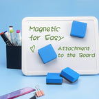 Tamaki 12 Pack Magnetic Whiteboard Eraser, Dry Eraser Board Erasers, Dry Erasers for White Board, Whiteboard Erasers for Kids Classroom, Blue