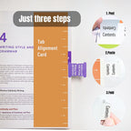Index Tabs for Publication Manual 7th Edition - Book Not Included - Laminated, Color-Coded Tabs with Blank Options for Easy Reference and Organization