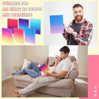 6 Pack Stretchable Book Cover Jumbo Fabric Book Covers Colorful Pattern Print Book Protector Washable Reusable Protective Textbook Cover for Hardcover Textbooks up to 9 x 11 Inch (Elegant Pattern)