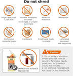 Bonsaii Paper Shredder for Home Use, 3.4 Gal Wastebasket, 6 Sheet Crosscut Paper Credit Cards, Staples, and Clips Shredder for Home Office Use, Portable Handle Design (C237-B New Version)